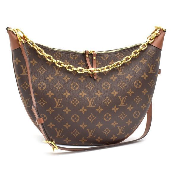 Louis Vuitton Loop Hobo Monogram Reverse Crossbody Bag Brown - Picture 1 of 7